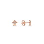 Heliophilia Silver Pendientes de Plata de Ley 925 con Baño de Oro Rosa y Circón